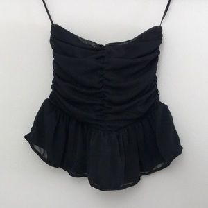 NWT Express Strapless Crop Top